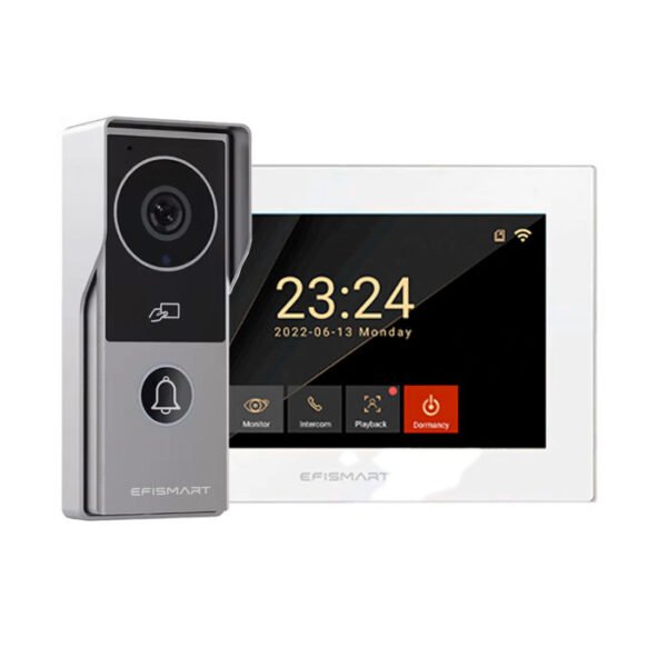 KIT 4 Fios Monitor 7″ + Posto Externo 2MP