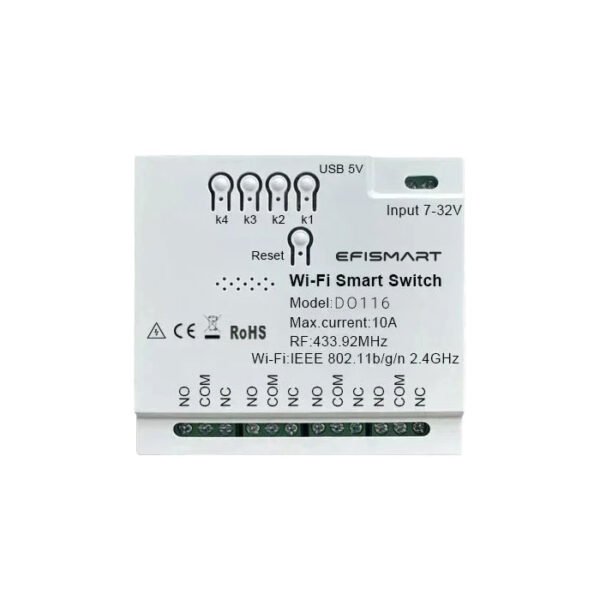 Módulo Switch 4CH 433MHz WIFI | Tuya