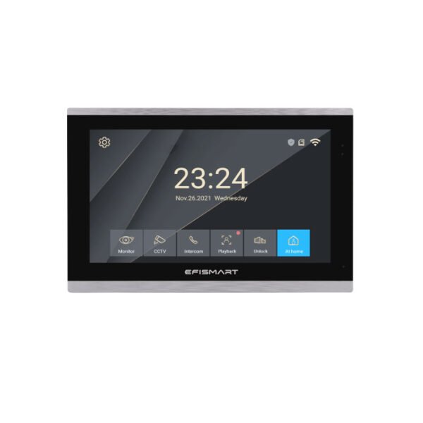 Monitor 2 Fios 10.1" WIFI Tuya Preto/Cinza