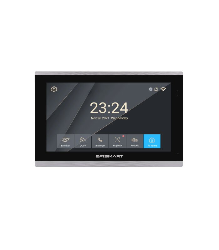 VIDEO-PORETIRO-Monitor-2-Fios-10-Polegadas-Preto-Cinza-WIFI-EFISMART-Tuya-VP116 Monitor 2 Fios 10.1" WIFI Tuya Preto/Cinza - Image 1