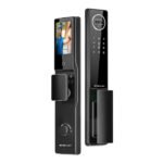 Fechadura Inteligente Rec. Facial / Impre. Digital / Senha / Cartão IC / Chave - 40-120mm