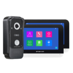 KIT POE 2x Monitores 7" + Posto Externo 2MP 1 Botão