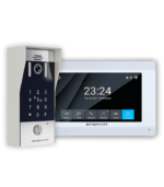 KIT 2 Fios Monitor 7" WIFI + Posto Externo C/ Teclado / Leitor Cartão