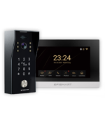 KIT 2 Fios Monitor 7" WIFI + Posto Externo C/Teclado / Cartão RIFD / Impre. Digital WIFI