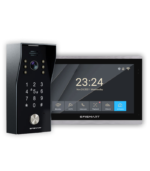 KIT 2 Fios Monitor 10" + Posto Externo C/Teclado / Cartão RIFD / Impre. Digital  WIFI