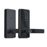 Fechadura Inteligente C/ Impressão Digital / Senha / Cartão IC / Chave / APP Tuya 60-70mm