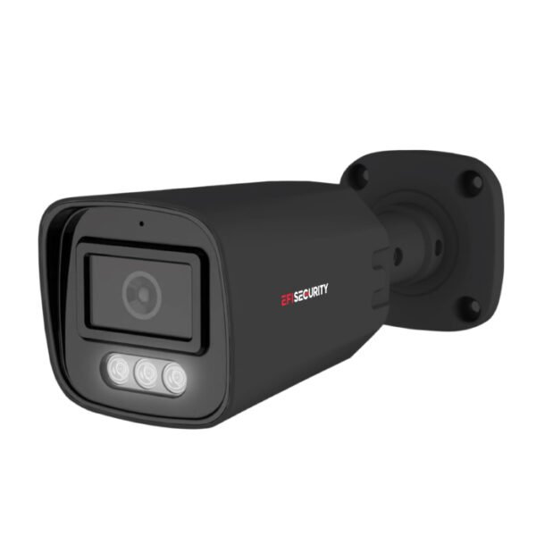 Câmara Vigilância Bullet POE 5MP Sensor Avançado AI C/Visão Noctuna + Deteção Inteligente + X-Vision | Metal | Preto