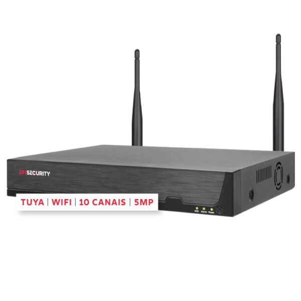 Gravador NVR WIFI 10CH 5MP | Tuya