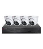 Sistema CCTV AHD - 4x Câmara Dome 5MP + Gravador AHD/IP 8CH 5MP