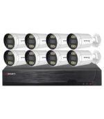 Sistema CCTV AHD – 8x Câmara Bullet 5MP + Gravador AHD/IP 8CH 5MP