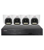 Sistema CCTV POE - 4x Dome 4K C/Detecão AI/Visão Nocturna + Gravador 4CH + IP 10CH 4K | XMEye PRO