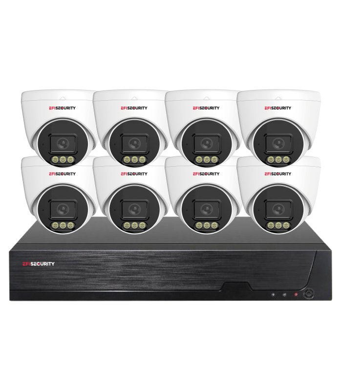 CC1242-700x800px Sistema CCTV POE - 8x Câmara Dome 4K C/Visão Nocturna/Detecção + Gravador 8CH 4K | XMEye PRO - Image 1