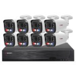 Sistema CCTV POE - 8x Câmara Bullet 4K C/Zoom 4x/Visão Nocturna + Gravador 8CH 4K | XMEye PRO