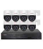 Sistema CCTV POE - 8x Câmara PTZ 6MP C/AI Track/Visão Nocturna + Gravador 8CH 4K | Tuya