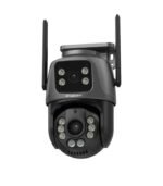 Câmara Vigilância PTZ WIFI 6MP Dupla Lente C/AI Track + Visão Nocturna + Detecção Humanos + X-Vision | ICSee