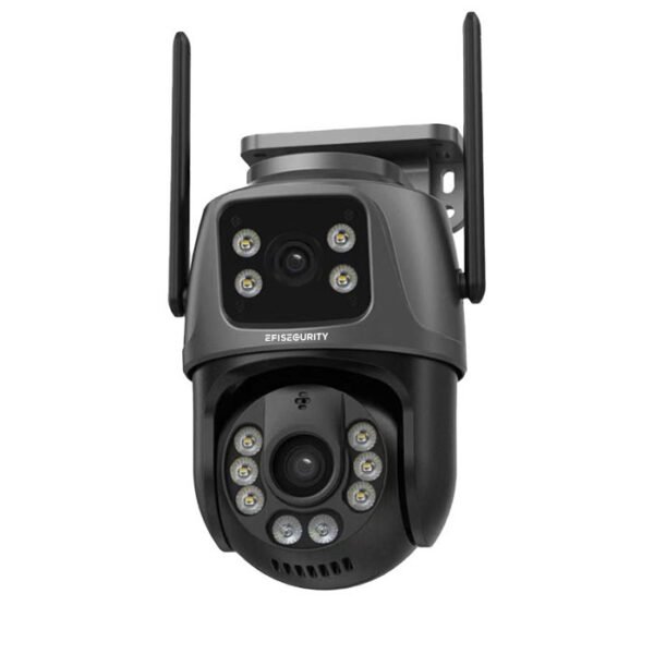 Câmara Vigilância PTZ WIFI 6MP Dupla Lente C/AI Track + Visão Nocturna + Detecção Humanos + X-Vision | ICSee